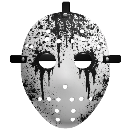 🖤🎃 halloween hockey mask with ink - face
