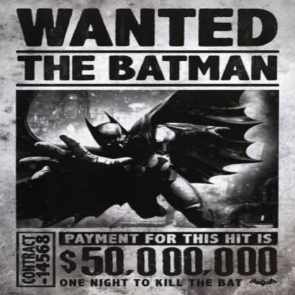 Batman's Wanted Poster Roblox decal