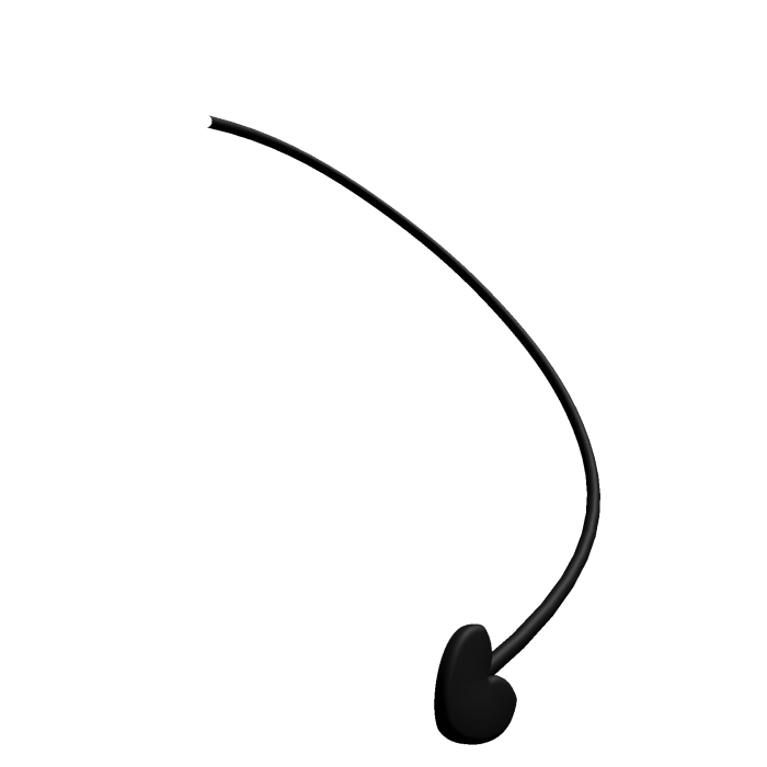 ♡ cutesi devil tail in black