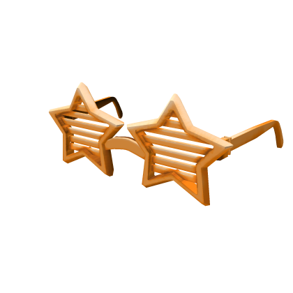 Neon Orange Star Shutter Shades
