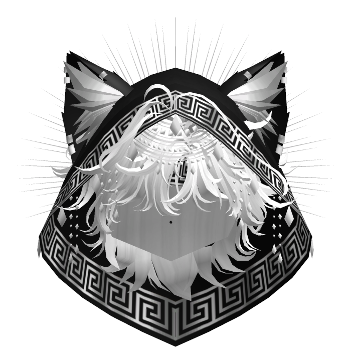 Egyptian Mullet w/ Divine Silver Black Hood