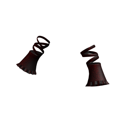3.0 gothic laced ruffle arm warmers - red thumbnail