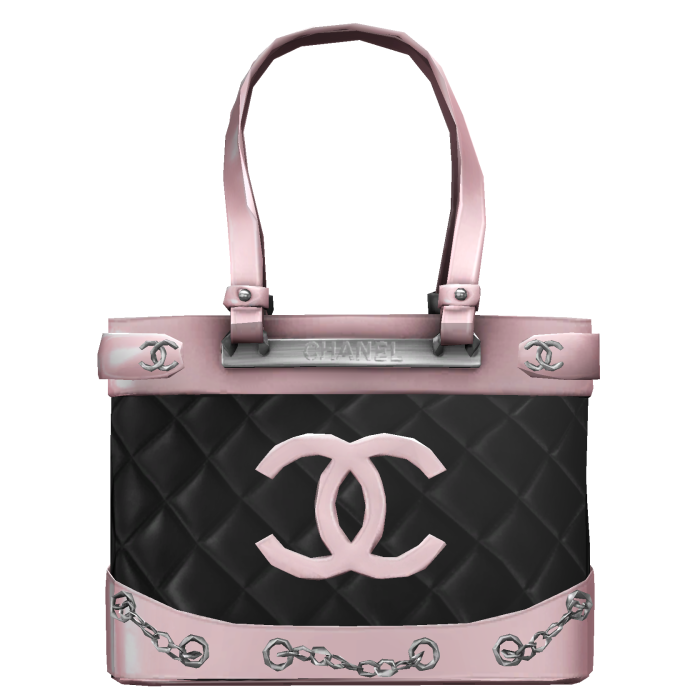 pink and black cc bag Cambon leather handbag