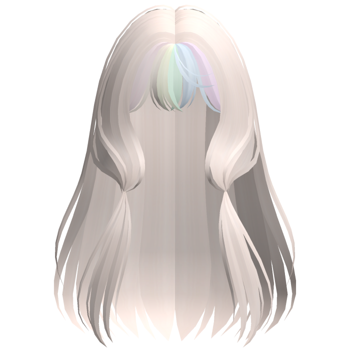 ♡ cutesy hime chii anime hair in rainbow blonde
