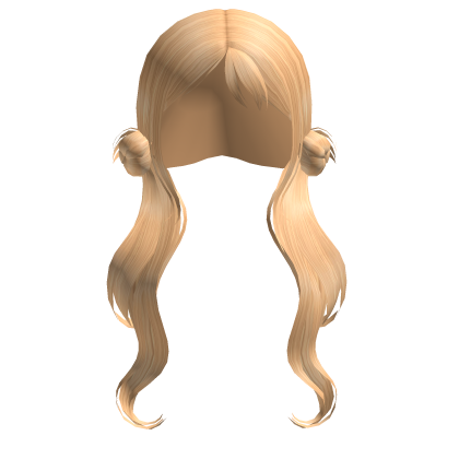 Blonde Low Bun Twintails Roblox item