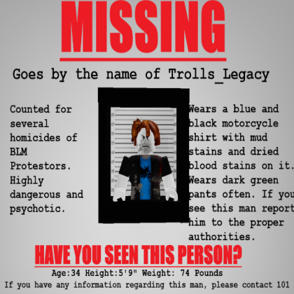 Missing_poster Roblox decal