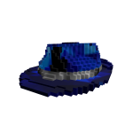 (Code: mbstf8bit) Midnight Blue SparkleTime Fedora