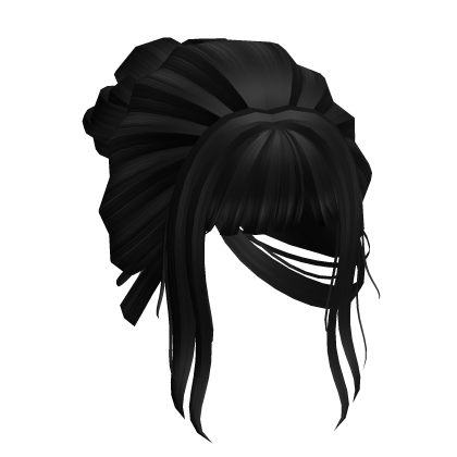 Black Messy Bun Hair thumbnail