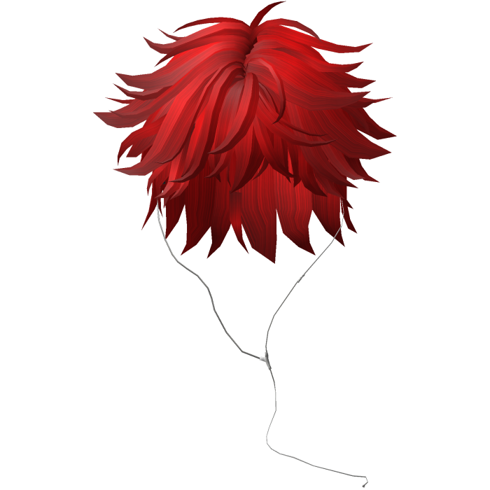 Y2K emo boy with headphones, red hair