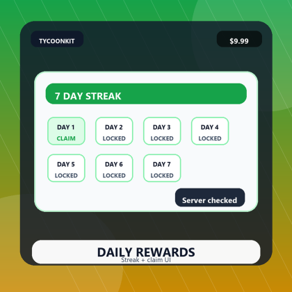 Daily Rewards Streak Pro System