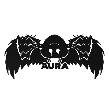 Cartoony White Hood Aura Dragon Wings Combo