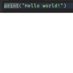 print("Hello worId!")