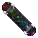 Rainbow Shadow Energy Crystal Skateboard
