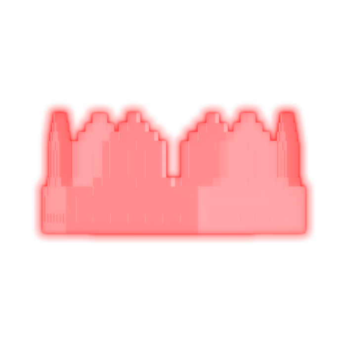 [EMISSIVE ADDON] Red Glowing 8-Bit Royal Crown