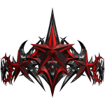 Red and Black Star Crown