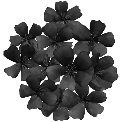 顔の花 black sakura flower face cluster
