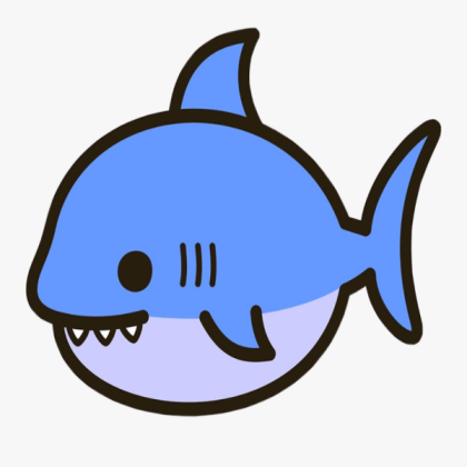 shark kawaii under the sea creepy Roblox decal