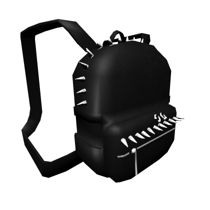 Black Studded Pierced Punk Backpack 1.0 thumbnail