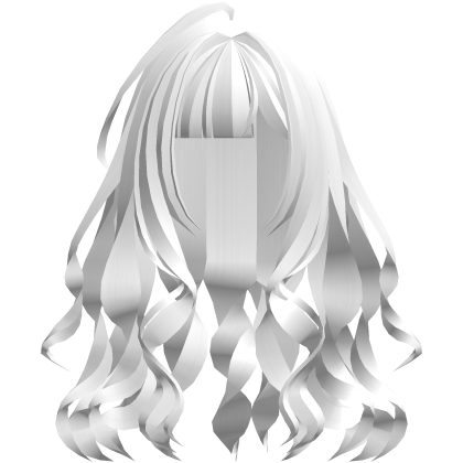 cute messy wispy long wavy hair white