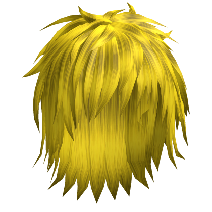 Yellow Messy Anime Moe Hair 35.