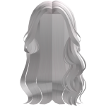 White Long Glamorous Wavy Hair