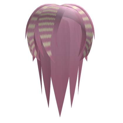 Pink Vkei Scene Hair /w Blond Racoon Tails Roblox item