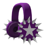 Spiked Purple Star Headphones