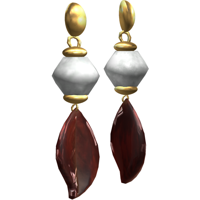 ☆ Boho Fall Dangly Leaf Earrings (Red)