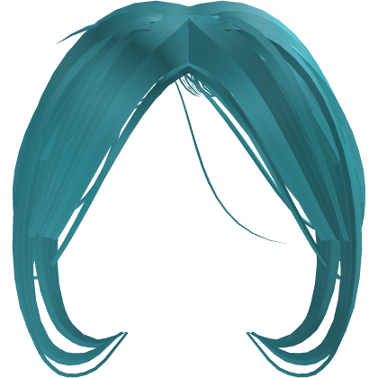 Cyan Messy Bangs w/ Edges