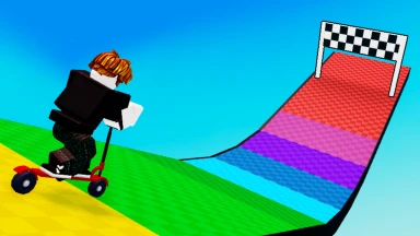 Obby But You're on a Scooter