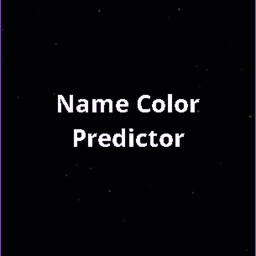 Name Color Predictor | Reborn