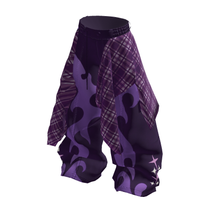 MJ - y2k Purple Jeans With Flannel MJ Edition thumbnail