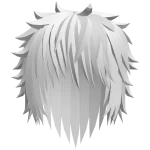 White Messy Hair