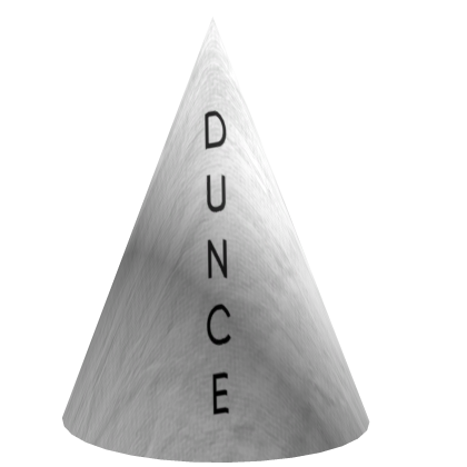 The Rich Person Dunce Hat