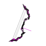 Black & Purple bow