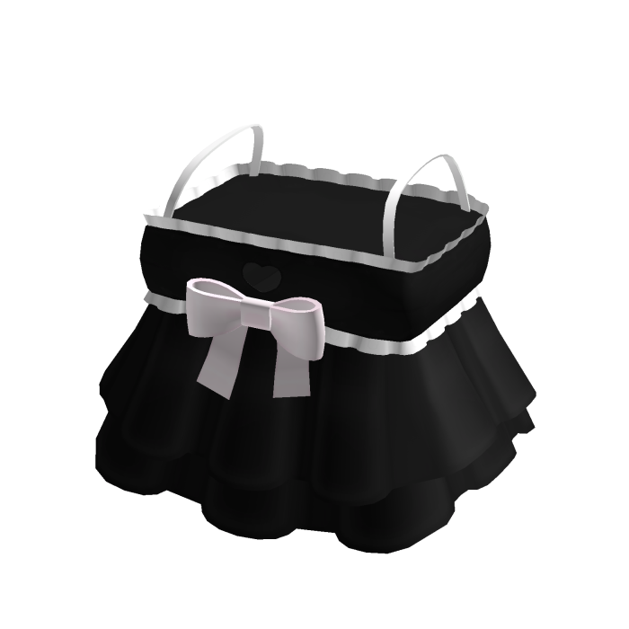 ♡ : cute black & pink heart cutout ruffle dress
