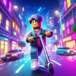 Obby but you're on a scooter icon