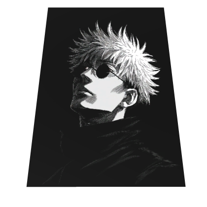 Aura Gajo Satoru Anime Black Cape Roblox item