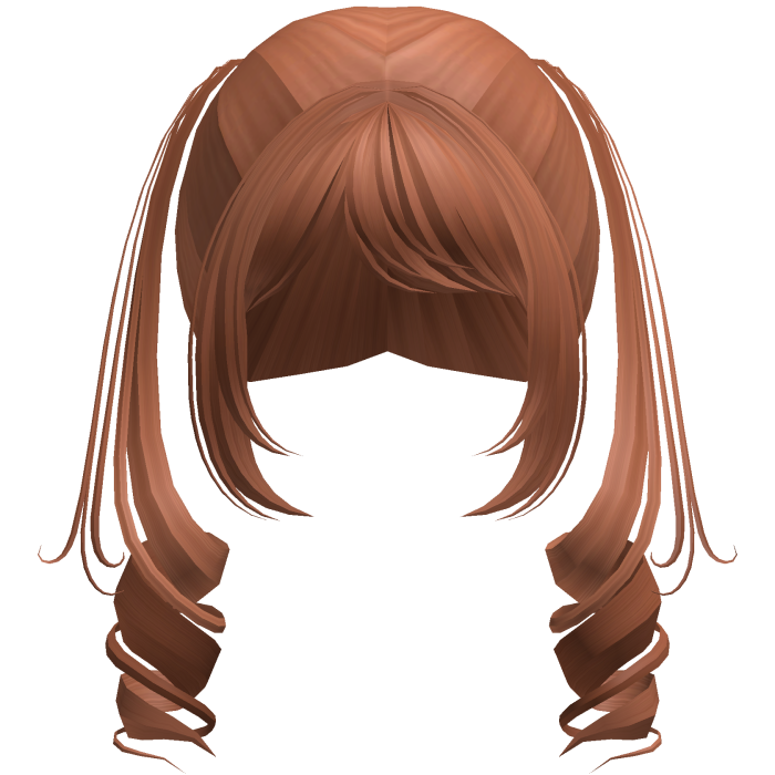 Cute Swirly Half-Up Pigtails (Ginger)