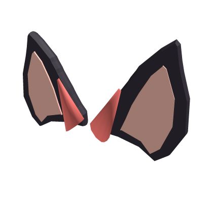 Bat ears with red horns