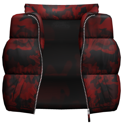 Camo Red Puffer Vest
