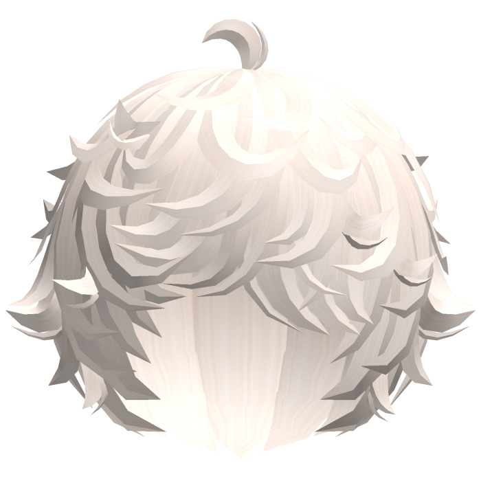 cute platinum kawaii messy lamb curly hair