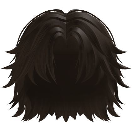 Layered Curtain Brown Middle Part Hair Roblox item