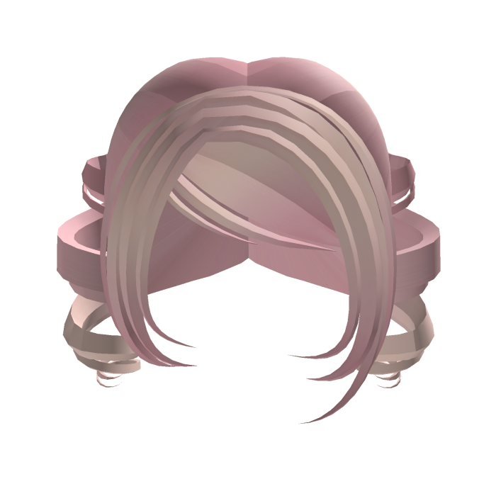 light pink twee swirly pigtails and bangs ˚｡⋆
