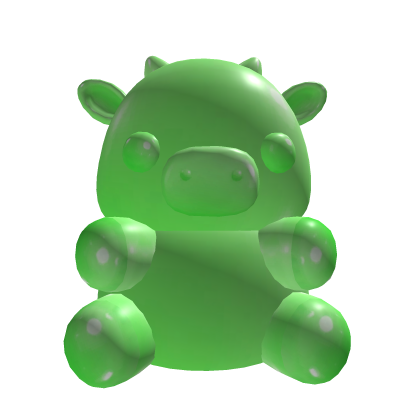 Green Gummy Cow Shoulder Pet