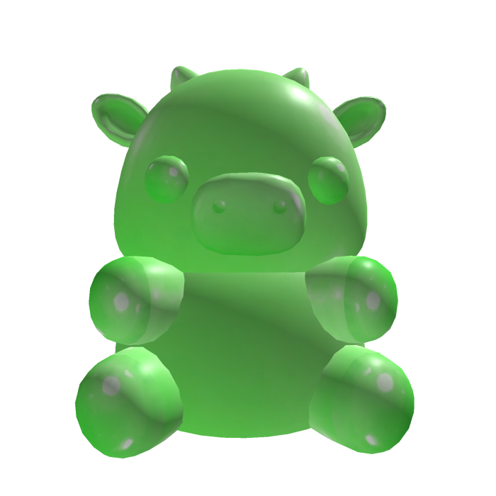 Green Gummy Cow Shoulder Pet
