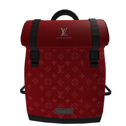 Red LV Luxury Backpack V1
