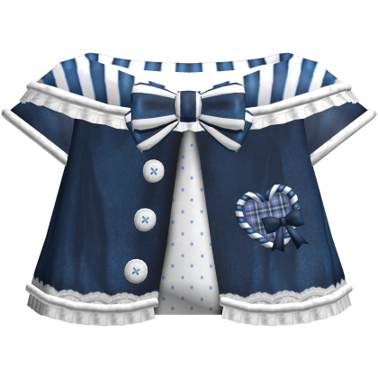 Cute Christmas Candycane Winter Coat in Blue