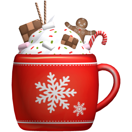 Cute Christmas Gingerbread Latte in Red
