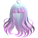 Pastel Goth Flowy Hair